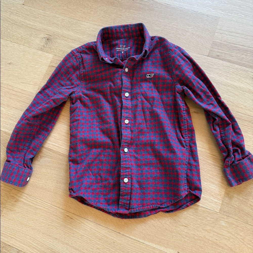 Vineyard Vines Flannel - Sz 6